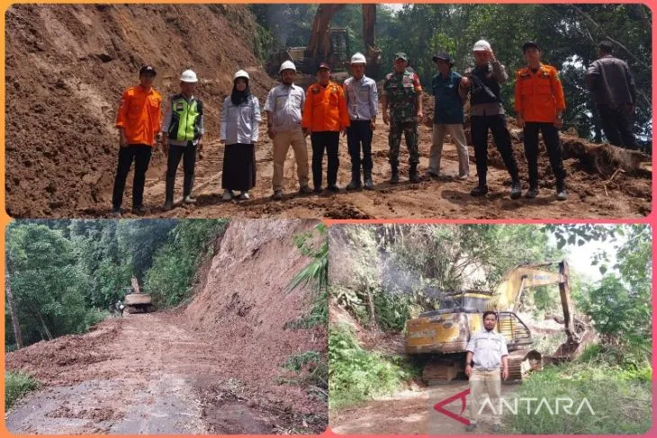 Jalan Sipirok - Marancar tertimbun longsor sudah bisa dilalui kendaraan


Tapanuli Selatan, elbagus.com
Ruas Jalan Provinsi Sumatera Utara menghubungkan Kecamatan Sipirok - Marancar atau sebaliknya di Kabupaten Tapanuli Selatan (Tapsel) yang tertimbun longsor pada Minggu (7/5) kini sudah bisa dilalui kendaraan.

"Alhamdulillah sudah lancar. Kendaraan bermesin baik roda dua pun empat sudah bisa melintas akses jalan Sipirok - Marancar," Kalaksa Badan Penanggulangan Bencana Daerah (BPBD) Tapsel, Umar Halomoan Daulay, Rabu (10/5).

Pemkab Tapsel - PT North Sumatera Hydro Energi (NSHE) sama-sama menurunkan alat berat (excavator) mengevakuasi seluruh material timbunan longsor berlokasi di wilayah Desa Bulu Mario, Kecamatan Sipirok itu.

"Batu-batu berbagai ukuran serta tanah lumpur dan pepohonan dari longsoran tebing setinggi lebih kurang 15 meter berhasil dievakuasi. Sehingga akses jalan Provinsi ini sudah normal kembali," katanya.

Atas atensi PT NSHE, Pemkab Tapsel tidak lupa mengucapkan terima kasih termasuk para sejumlah personel yang terlibat dalam evakuasi material longsor dari badan jalan sepanjang lebih kurang 50 meter itu.
 
Atas nama warga, Kepala Desa Bulu Mario, Kholil Haris Ritonga, menyampaikan ucapan terima kasih  kepada Bupati Tapsel Dolly P.Pasaribu dan PT NSHE yang begitu perhatian tanggap sehingga akses jalan itu normal kembali.

Sebelumnya, tebing jalan longsor dan menutupi Badan Jalan Provinsi menghubungkan sejumlah kecamatan tersebut terjadi akibat hujan lebat melanda wilayah tersebut.

Ekonomi masyarakat sempat terganggu sejak kejadian longsor pada Minggu (7/5). Pasalnya seluruh kendaraan baik roda dua dan empat tidak ada yang bisa melintas. Sumber : antara
